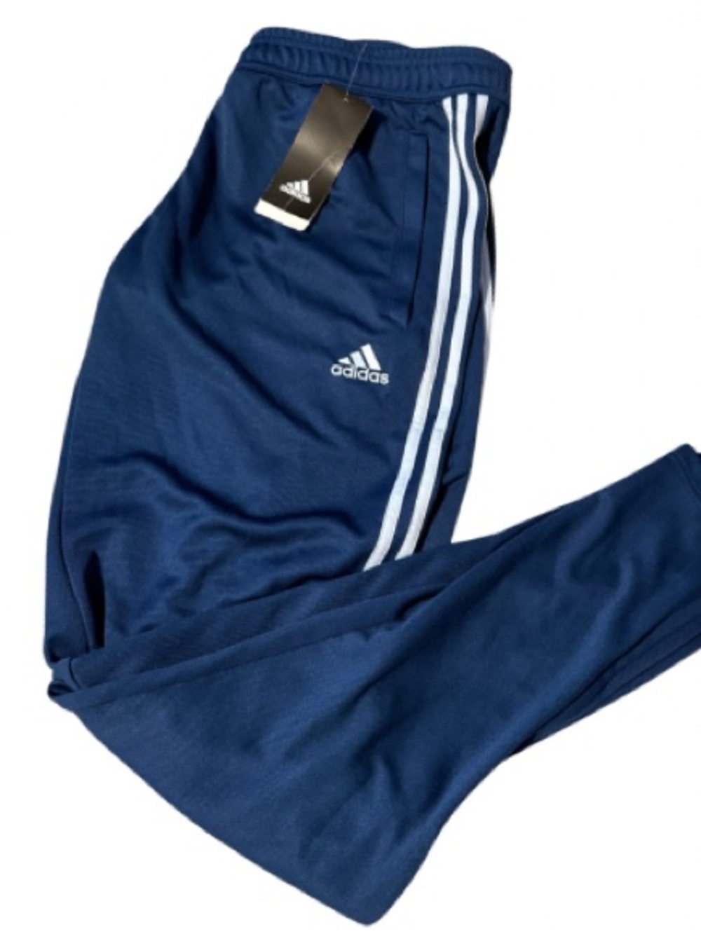 NWT adidas Blue Athletic Track Pants with Black Tag - Picture 2 of 3